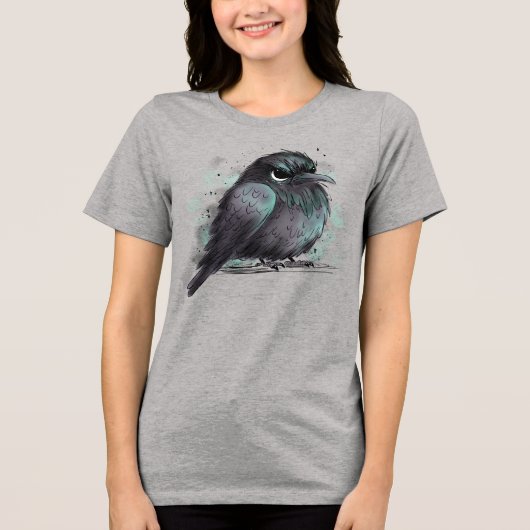 T-shirt En Tri-matière Corbeau (Recto)