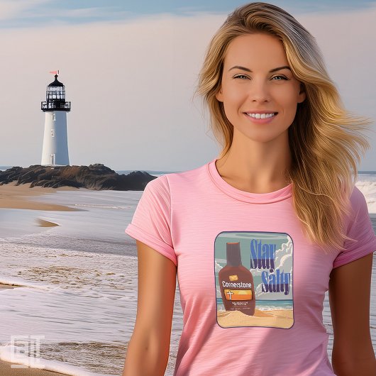 T-shirt En Tri-matière Cornerstone Stay Salty Official Salt Gear