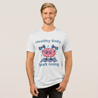 T-shirt En Tri-matière Corps Sain Étincelle de Générosité