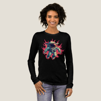 T-shirt En Tri-matière Cosmic Cowboy - Astronaut en flamme