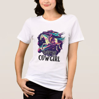 T-shirt En Tri-matière Cosmic Cowgirl