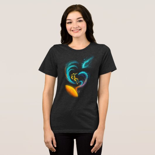 T-shirt En Tri-matière Cosmic Drift: Swirling Nebula Journey (Recto plein)