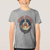 T-shirt En Tri-matière Cosmic Explorer Rocket Ship Future Space  (Recto)
