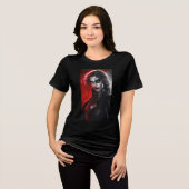 T-shirt En Tri-matière Costume d'Halloween Gothique Vampire bande dessiné (Recto plein)