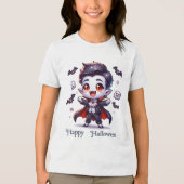 T-shirt En Tri-matière Costumes Vampire-Halloween mignons (Recto)