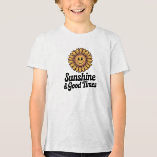 T-shirt En Tri-matière Coucher de soleil et bons temps Tee