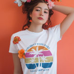 T-shirt En Tri-matière Coucher de soleil Plage Palmiers Girls Trip Femmes<br><div class="desc">Ce mignon palmier tropical couché de soleil tricolore t-shirt femme est parfait pour une escapade de printemps avec vos amis de la sororité de l'université ou un plaisir bateau de croisière vacances en famille. Personnalisez un ensemble de t-shirts customisés pour votre sortie en groupe à la plage ou une réunion...</div>