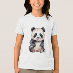 T-shirt En Tri-matière Couleur d'eau pour bébé panda