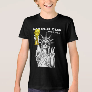 T-shirt En Tri-matière Coupe du Monde 2026 USA Tournoi de Football Doré