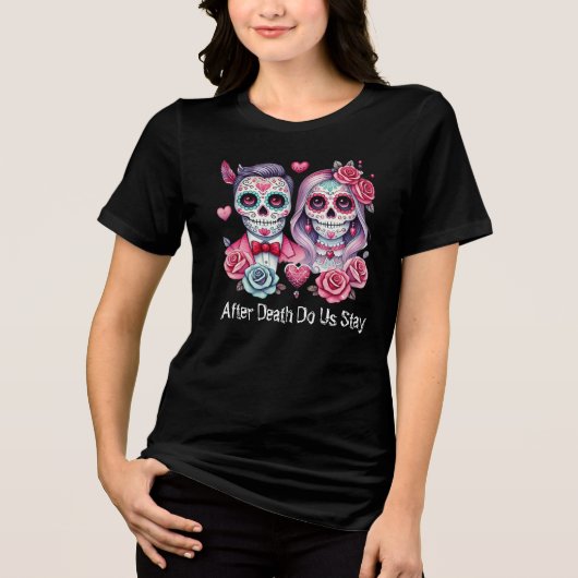 T-shirt En Tri-matière Couple crâne sucre (Recto)