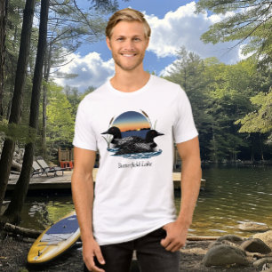 T-shirt En Tri-matière Couple de plongeons du lac Butterfield