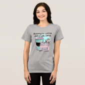 T-shirt En Tri-matière Courir sur le café et les cartes de crédit (Recto plein)