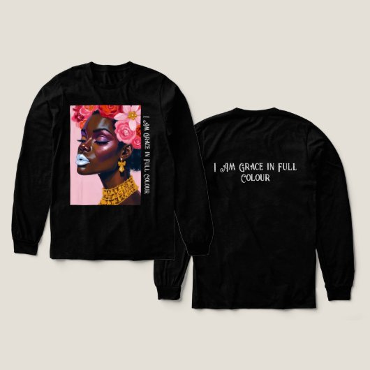 T-shirt En Tri-matière Couronné dans Floral Queen en fleurs (Motif recto et verso)