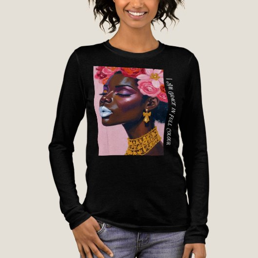 T-shirt En Tri-matière Couronné dans Floral Queen en fleurs (Recto)