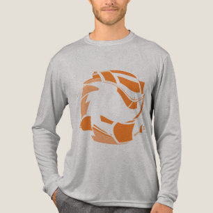 T-shirt En Tri-matière Couronne géométrique abstraite de cercle orange