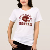 T-shirt En Tri-matière Coutume Football Maman Red et Gold Team (Recto)