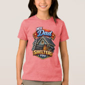 T-shirt En Tri-matière Couvreur/Constructeur de maisons (Recto)