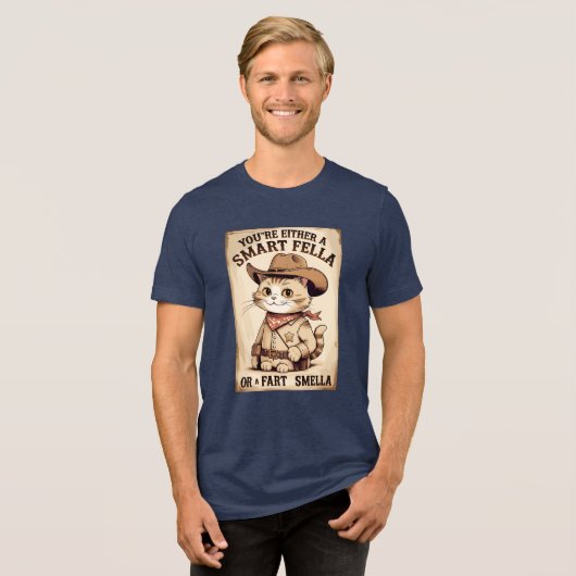 T-shirt En Tri-matière Cowboy Chat Fart Smella Tee (Recto plein)