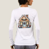 T-shirt En Tri-matière Cozy Gingerbread House Holiday Illustration Back (Verso)