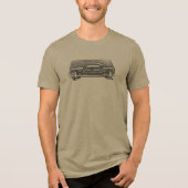 T-SHIRT  EN TRI-MATIÈRE CPL593H (Recto)