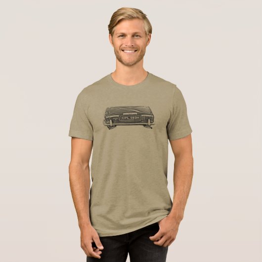T-SHIRT  EN TRI-MATIÈRE CPL593H (Recto plein)
