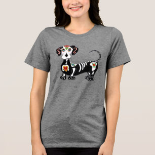 T-shirt En Tri-matière Crâne à sucre Dachshund