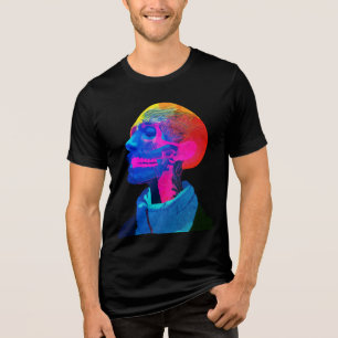 T-shirt En Tri-matière Crâne Cyber – Art d'anatomie futuriste