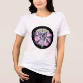 T-shirt En Tri-matière Crâne Daisy Queen Tee 💀 🌼 (Recto)