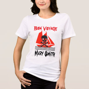 T-shirt En Tri-matière Crâne et navire