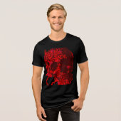 T-shirt En Tri-matière Crâne sculpté en Rose (Recto plein)