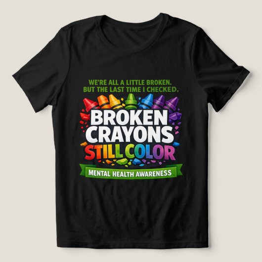 T-shirt En Tri-matière Crayons Cassés (Design Recto)