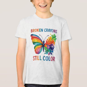 T-shirt En Tri-matière Crayons cassés Couleur encore Santé mentale S Sens