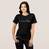 T-shirt En Tri-matière Cream Rempli Double Signification drôle design T-s (Recto plein)