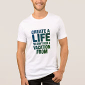 T-shirt En Tri-matière Create Your Perfect Life Design 02 (Recto)