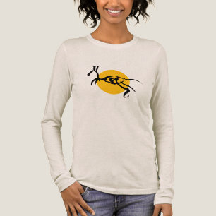 T-shirt En Tri-matière Créature de cheval abstrait dessin au pinceau