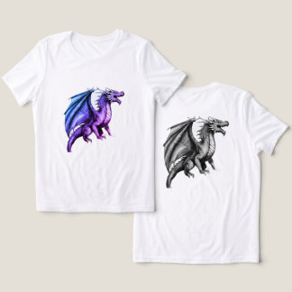 T-shirt En Tri-matière "Créatures légendaires : Noir et Blanc Intriguant 