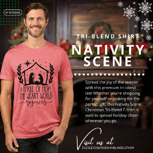 T-shirt En Tri-matière Crèche de Noël