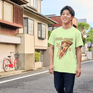 T-shirt En Tri-matière Creep-eroni Funny Pizza Halloween Pun de nourritur