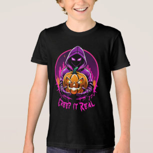 T-shirt En Tri-matière Creep it Real, Horreur Halloween illustration
