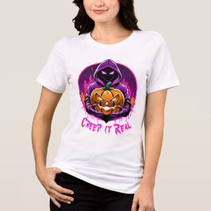 T-shirt En Tri-matière Creep it Real, Horreur Halloween illustration