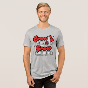 T-shirt En Tri-matière Créer Avec Amour, Croître Avec Objectif