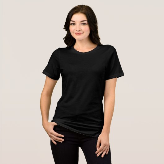 T-shirt En Tri-matière Créez votre propre conception personnalisée Femmes (Recto plein)