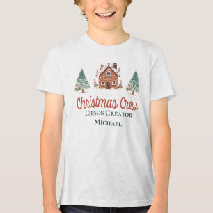 T-shirt En Tri-matière Créez Votre Propre Équipe de Noël Tenues de Famill