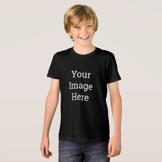 BELLA+CANVAS - T-shirt Tri-blend pour jeunes, Noir uni, Jeune S (Recto plein)