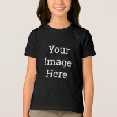 BELLA+CANVAS - T-shirt Tri-blend pour jeunes, Noir uni, Jeune S (Recto)