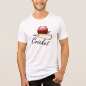 T-shirt En Tri-matière Cricket - chauve-souris et balle (Recto)