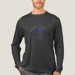 T-shirt En Tri-matière Crois En Dieu Déclaration de foi en gras T-Shi