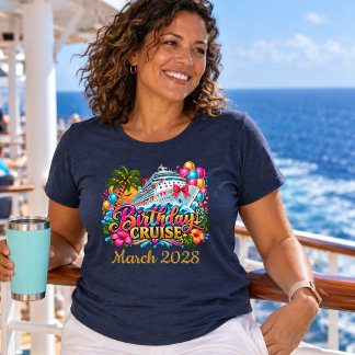 T-shirt En Tri-matière Croisière d'anniversaire 