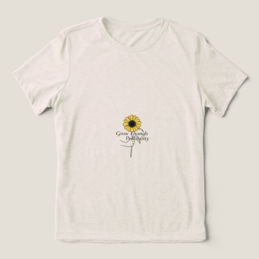 T-shirt En Tri-matière "Croissance par la positivité - fleurit à chaque i (Design Recto)