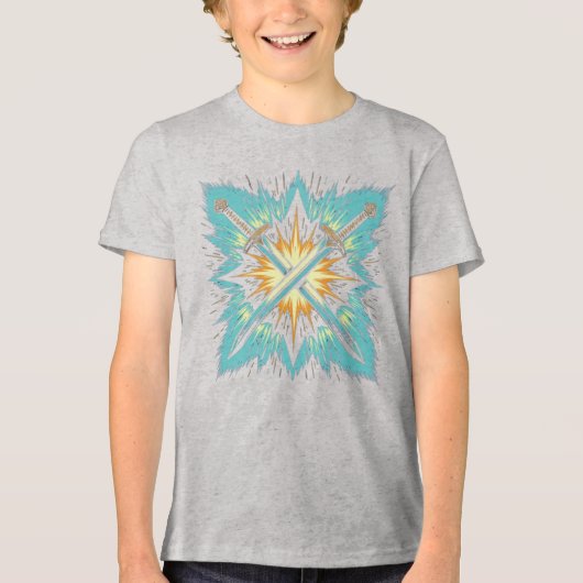 T-shirt En Tri-matière Crossed Fantasy Arrows with Glowing Energy – Dynam (Recto)